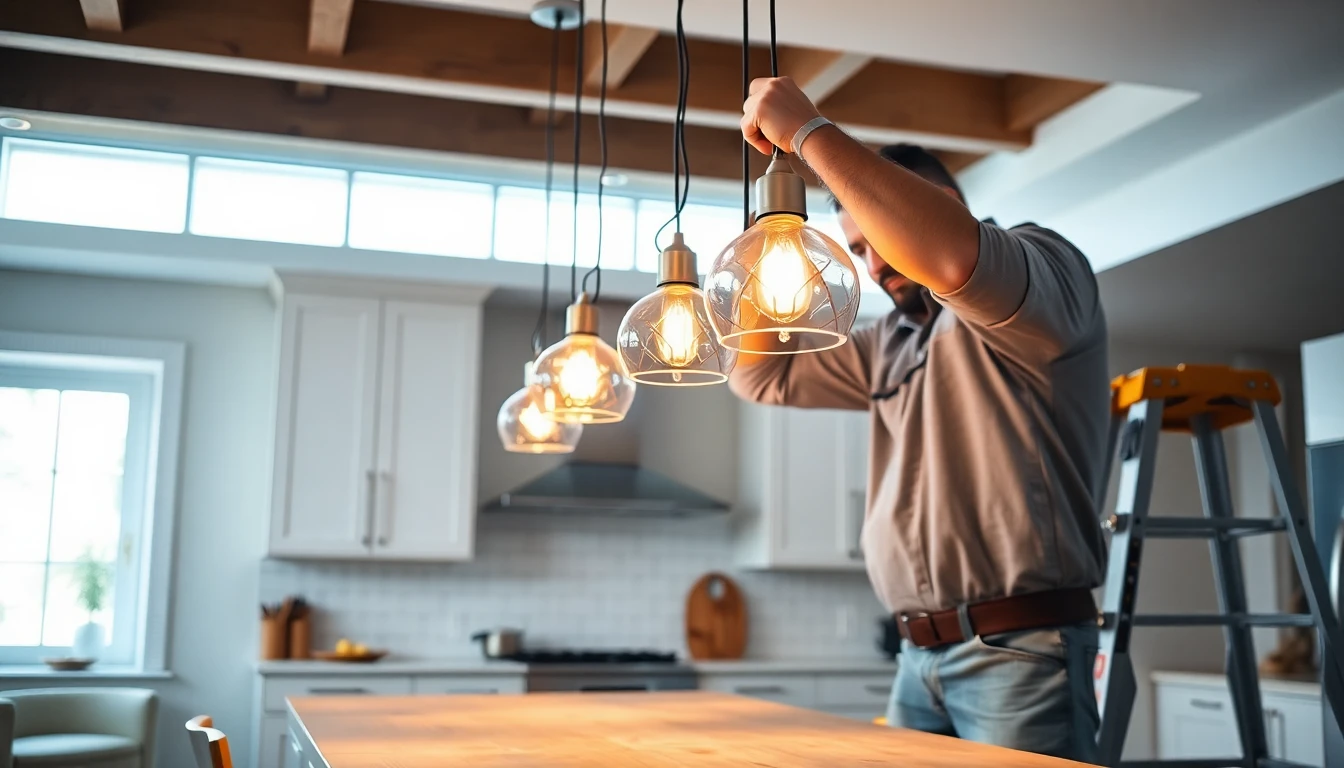 Pendant Lighting Installation